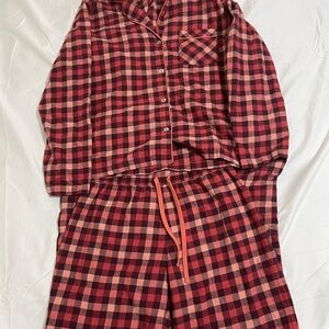 UGG Women's Red and Black Plaid Pajamas Size XS